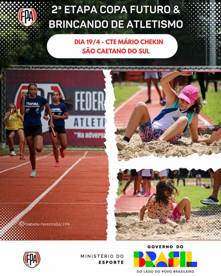 Atletismo paulista movimenta base com Copa Futuro  e Brincando de Atletismo em São Caetano