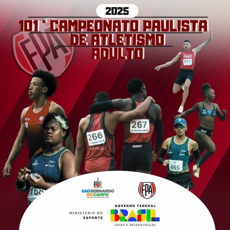 101º Campeonato Paulista de Atletismo Adulto  reunirá destaques da modalidade