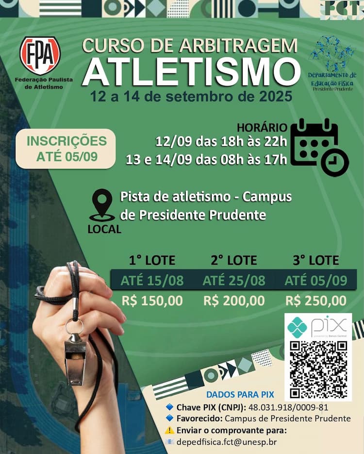 Curso de Arbitragem em Atletismo